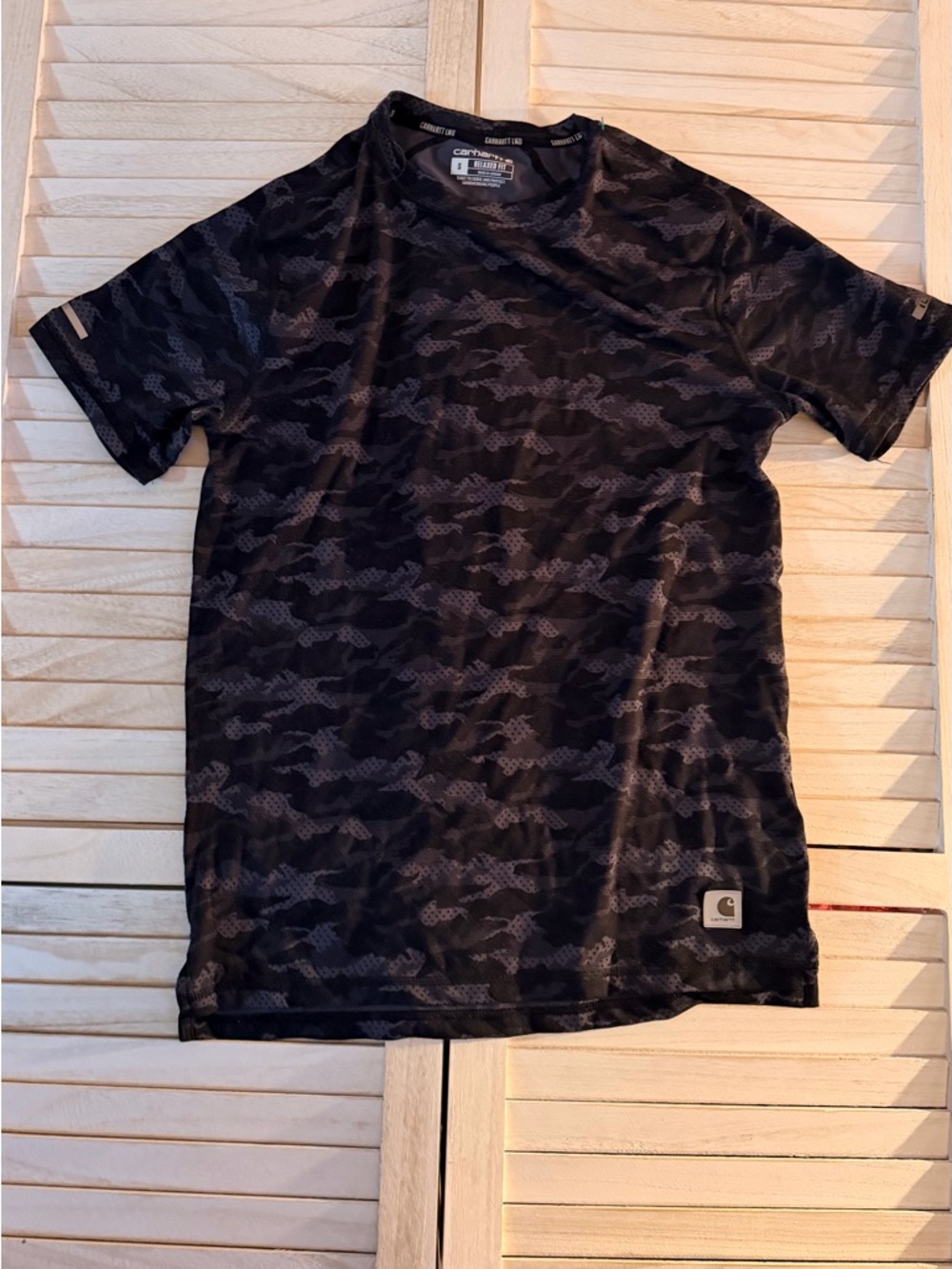 Carhartt Black & Dark Gray Camo Short-Sleeve Tee